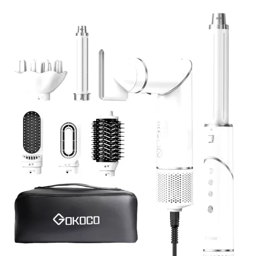 GOKOCO Escova Secadora 7 Em 1 Conjunto De Secador De Cabelo Multifuncional