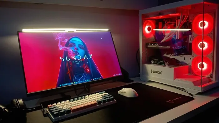 MONITOR 24POL 180HZ + BRAÇO ARTICULADO DE PISTÃO A GÁS