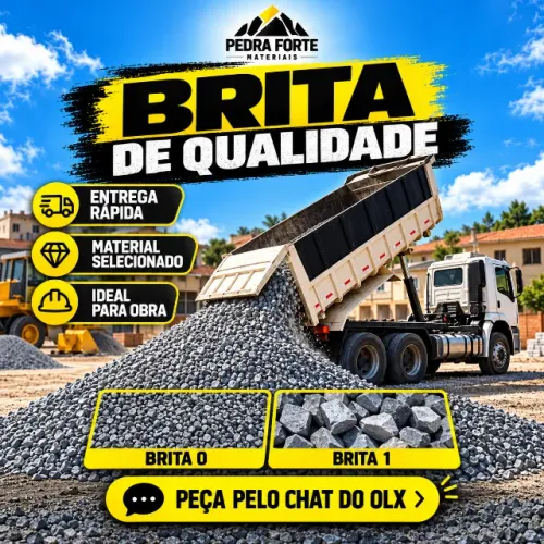 Brita 0 e Brita 1 de Ótima Qualidade | Entrega Rápida em São Luís