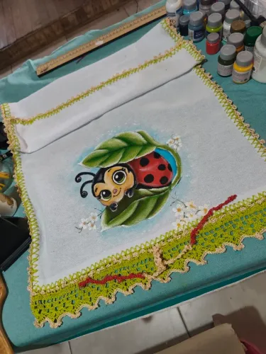 Vendo pano de prato, totalmente feito a mão!