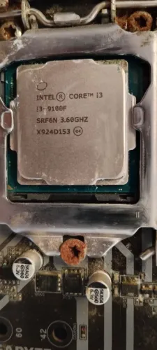 Processador I3-9100F + placa mãe ( placa com defeito)