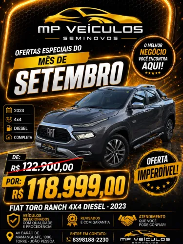 Fiat Toro Ranch 2.0 16V 4X4 Diesel Aut. 2023