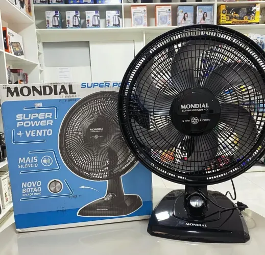 Ventilador DO GRANDE Mondial 40cm Preto 220v - Novo e na Caixa 
