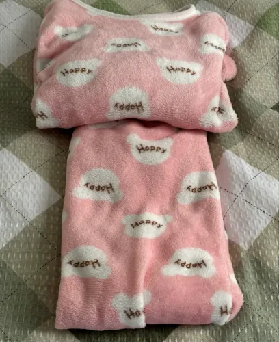 Pijama rosa infantil tamanho 10