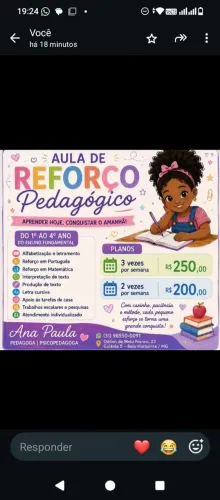 Reforço pedagogico