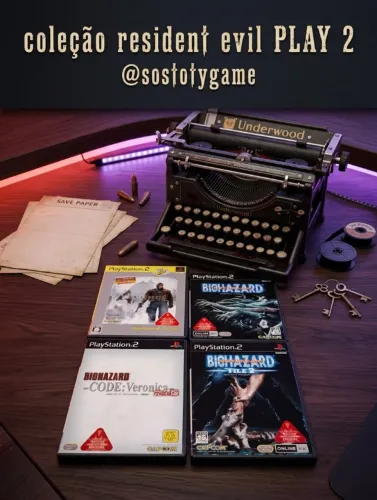 COLEÇÃO RESIDENT EVIL PLAY 2 EDIÇÕES COMPLETAS JAPONESAS