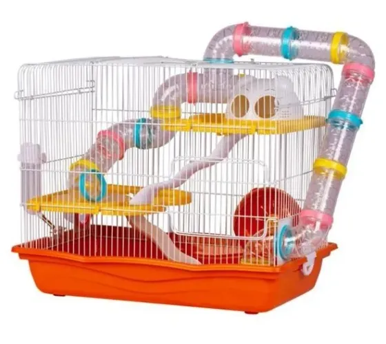 Gaiola safari gigante para hamster, acompanha mais tubos