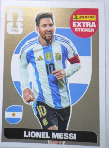 FIGURINHA EXTRA COPA 2026 LIONEL MESSI OURO 