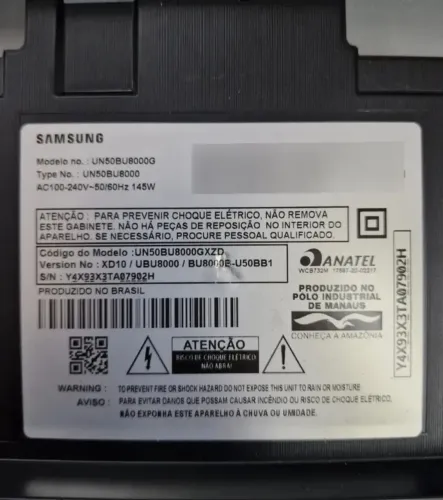 Placa principal TV Samsung 50 polegadas modelo:UN50BU8000G