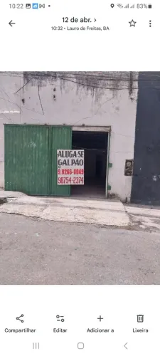 Aluga-se gapões em Lauro de freitas