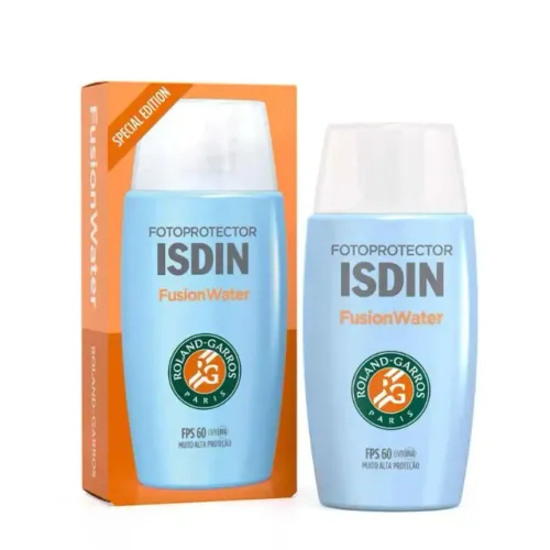  isdin protetor solar facial fusion water roland garros - 50ml