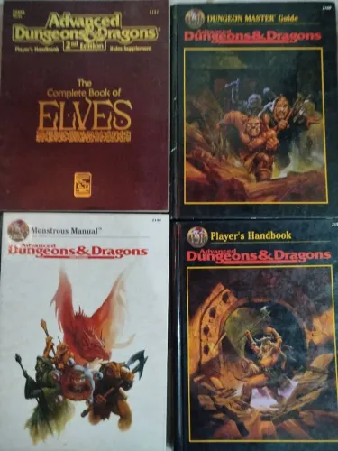 Livros RPG AD&D anos 90 em inglês