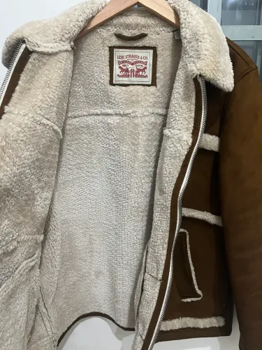 jaqueta levis faux shearling rancher