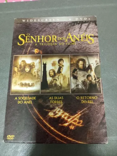 Coleção Dvds trilogia O senhor dos anéis