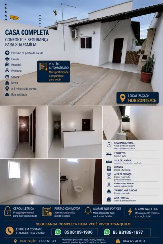 Repasse de Casa em Horizonte/CE | 2 Quartos | 1 Suíte