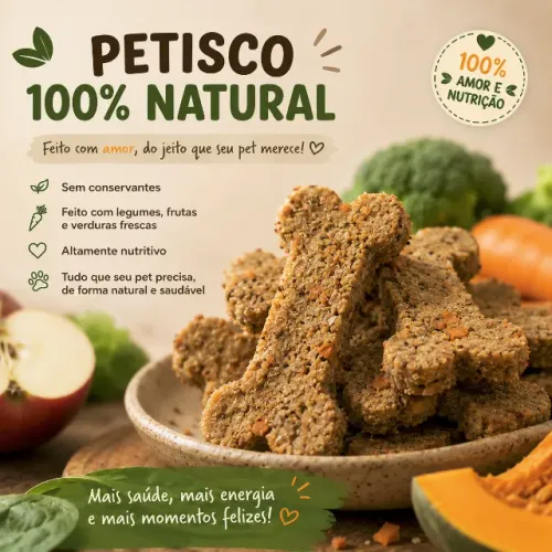 Petisco 100% Natural para Pets