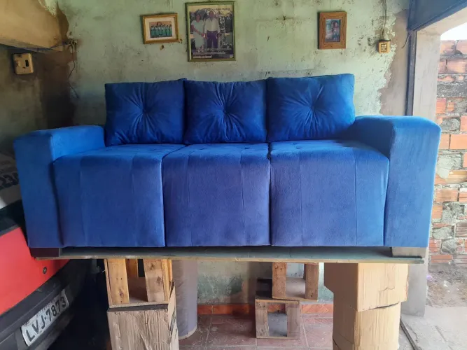 Sofá retrátil de 3 lugares