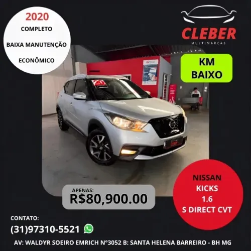 Nissan Kicks S Direct 1.6 16V Flex 5P Aut.(pcd) 2020
