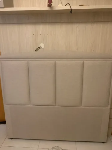 Cabeceira Linho Beige Casal