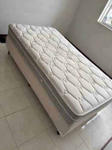 Colchão e Cama Box Viúva Orthocrin
