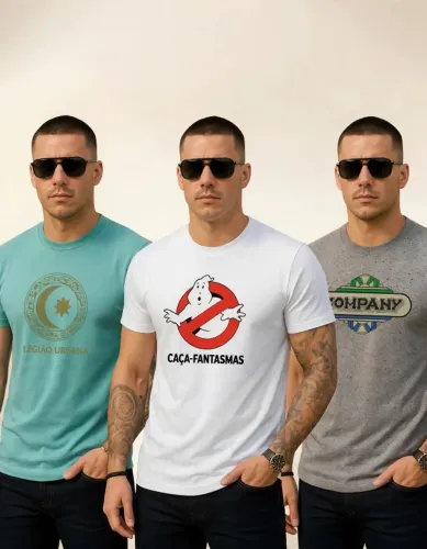 KIT 3 Camisetas anos 80