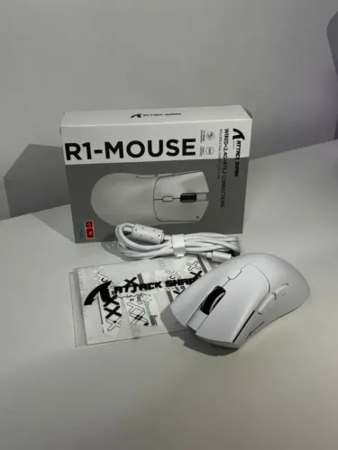 Mouse Attack Shark R1 - Branco