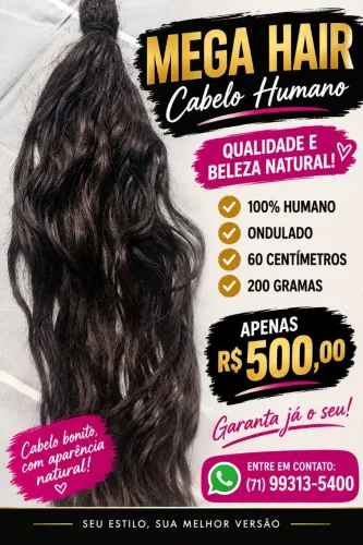 Mega Hair Cabelo humano 
