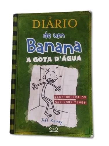 Livro Diário de um Banana A Gota Dágua Volume 3 Jeff Kinney Editora V&R