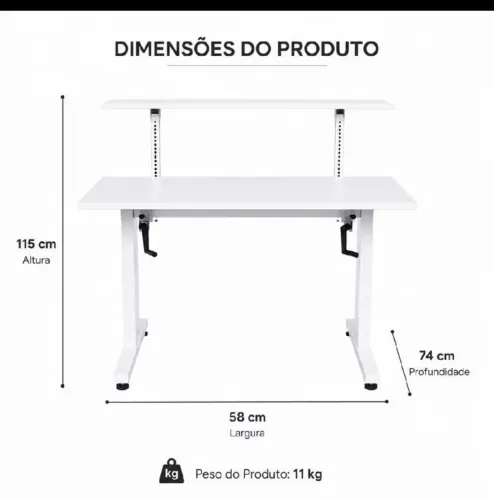 Mesa regular escritório