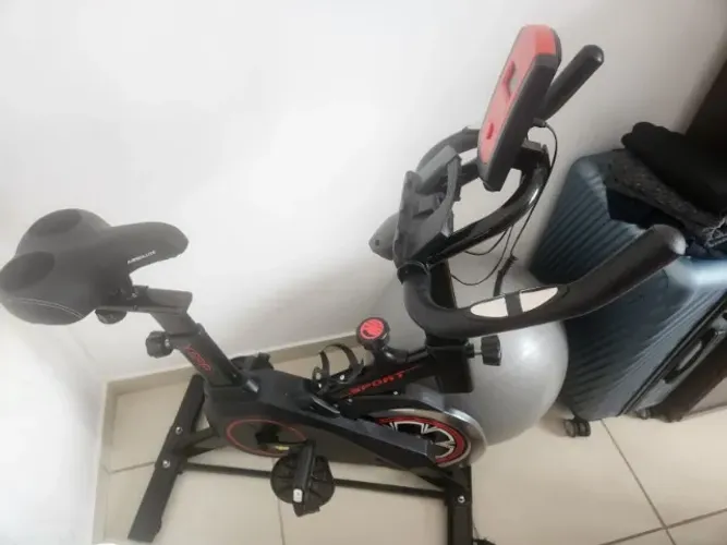 Bicicleta Ergométrica Spinning Fitness Sport Inércia Preta