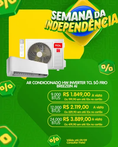 AR CONDICIONADO TCL 9.000 BTUS