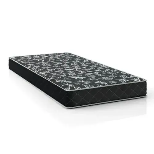 Oferta colchão d20 macio de solteiro preto floral