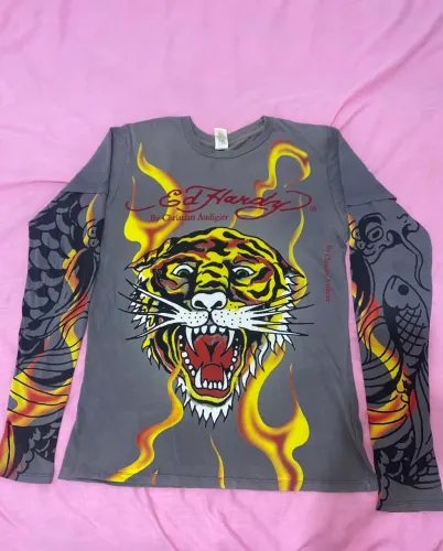 Camiseta manga longa ed hardy by Christian Audigier