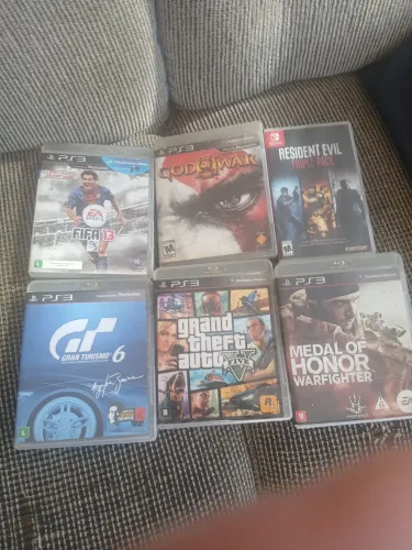 Jogos originais play 3 e nintendo switch