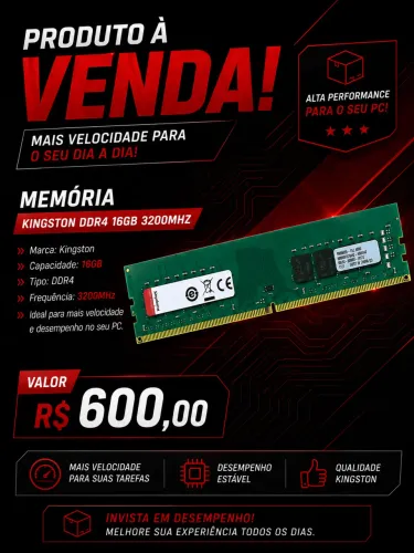 MEMÓRIA RAM 16GB