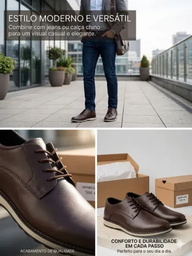 Calçados Oxford Masculino Tam 44