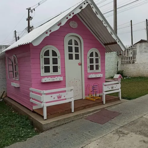 Casinha de boneca Madeira Tratada Autoclavado