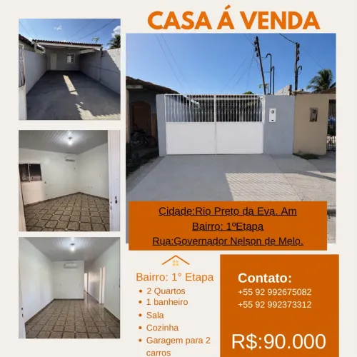 Casa á venda em Rio Preto da Eva