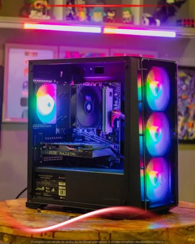 PC Gamer Ryzen 5 2600x, 16gb Ram, 480gb Ssd, Rx 6500 xt 4gb, Air Cooler