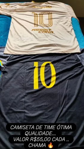 CAMISETA DE TIME ÓTIMA QUALIDADE... <br>VALOR R$55,00 CADA .. CHAMA ?