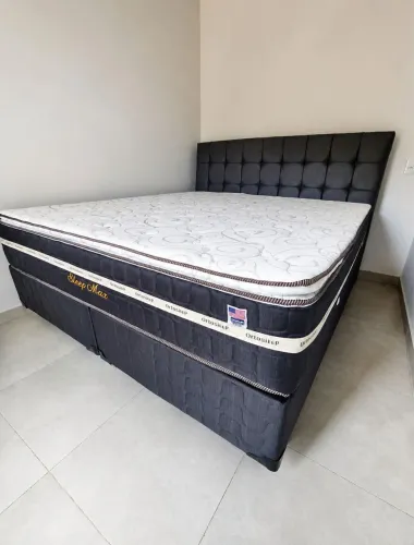 Cama box molas ensacadas super king 10x sem juros