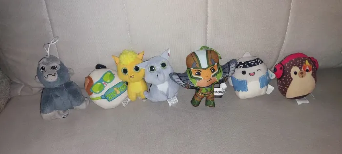 7 mini pelucias exclusivas do Mc donalds 