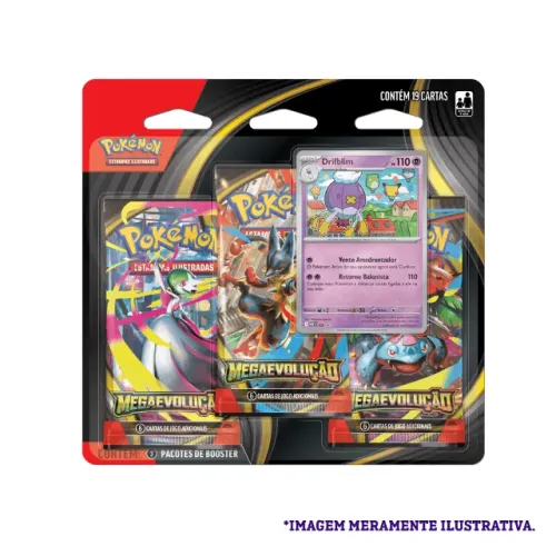 Kit 5 blisters triplos Megaevolução - Drifblim - Pokémon TCG
