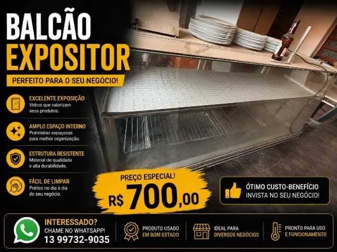 Balcão expositor