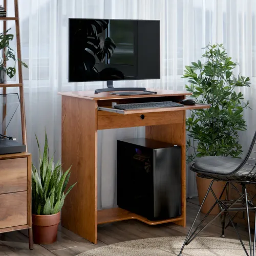 Mesa de computador Marrom com gaveta NOVA promoção