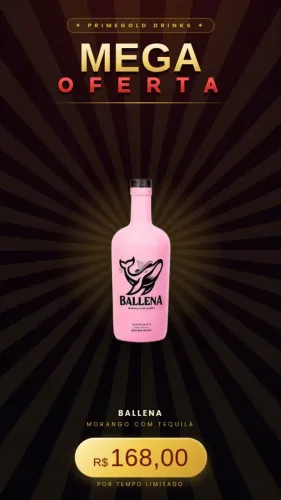 Ballena Morango com Tequila