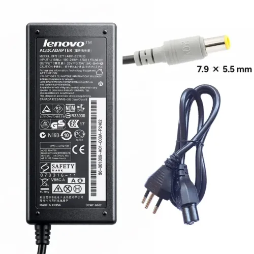 Fonte Carregador para Notebook Lenovo ThinkPad 65W 20V 3.25A Plug 7.9x5.5mm