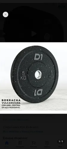 Anilha Hi Temp Profissional Crossfit 5KG