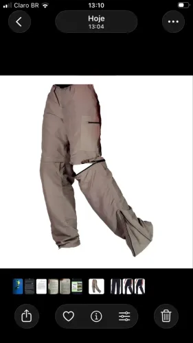 Calça Bermuda Unissex Poliamida
