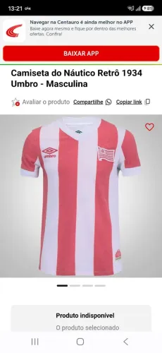 Camisa Umbro Náutico Retrô 1934
